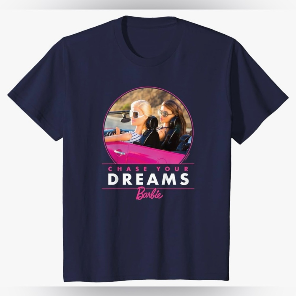 New Amazon Girls 4T Barbie T-Shirt Club - Chase Your Dreams T-Shirt